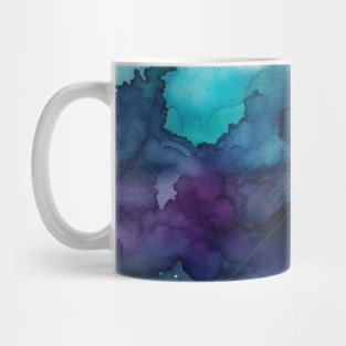 Ombre Watercolor Teal and Purple Mug